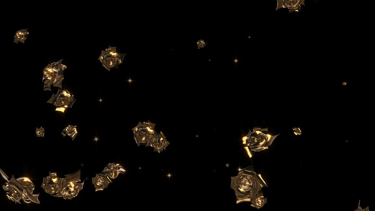 장미 입자 루프 애니메이션