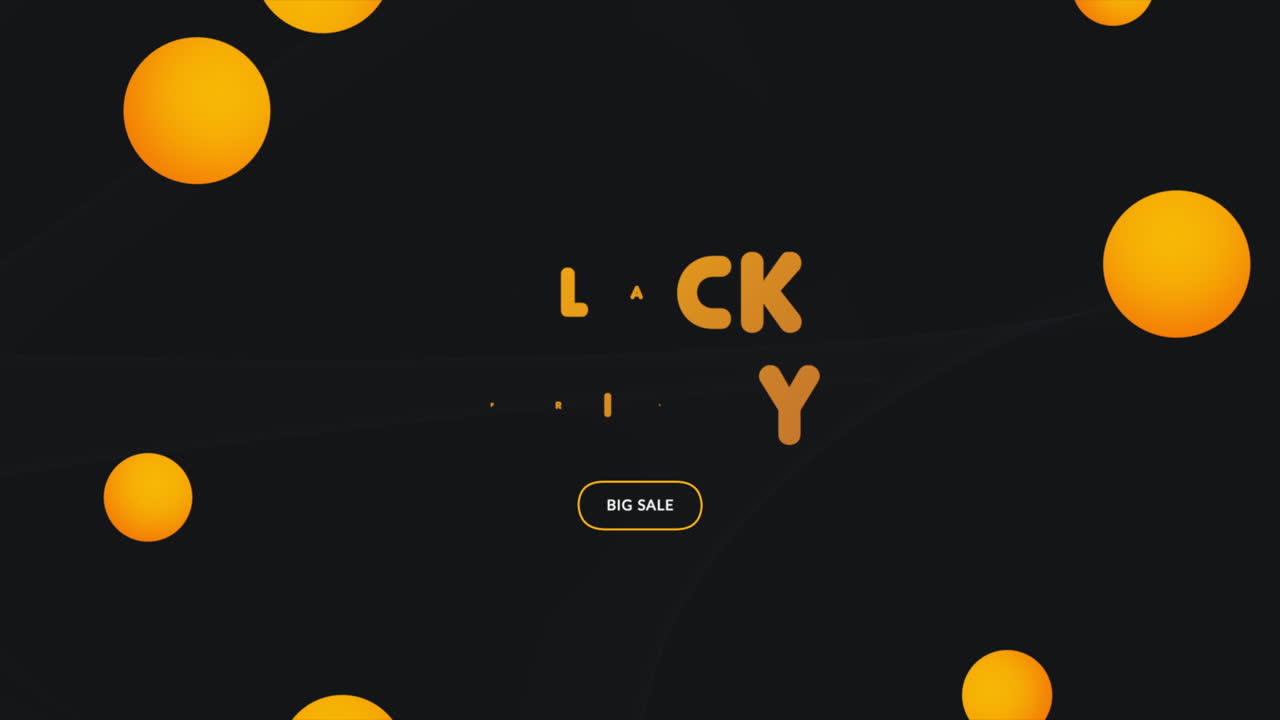 블랙 프라이데이 (black friday) 및 빅 세일 (big sale) 텍스트는 검은색 그라디언트에 노란색 원이 있습니다.
