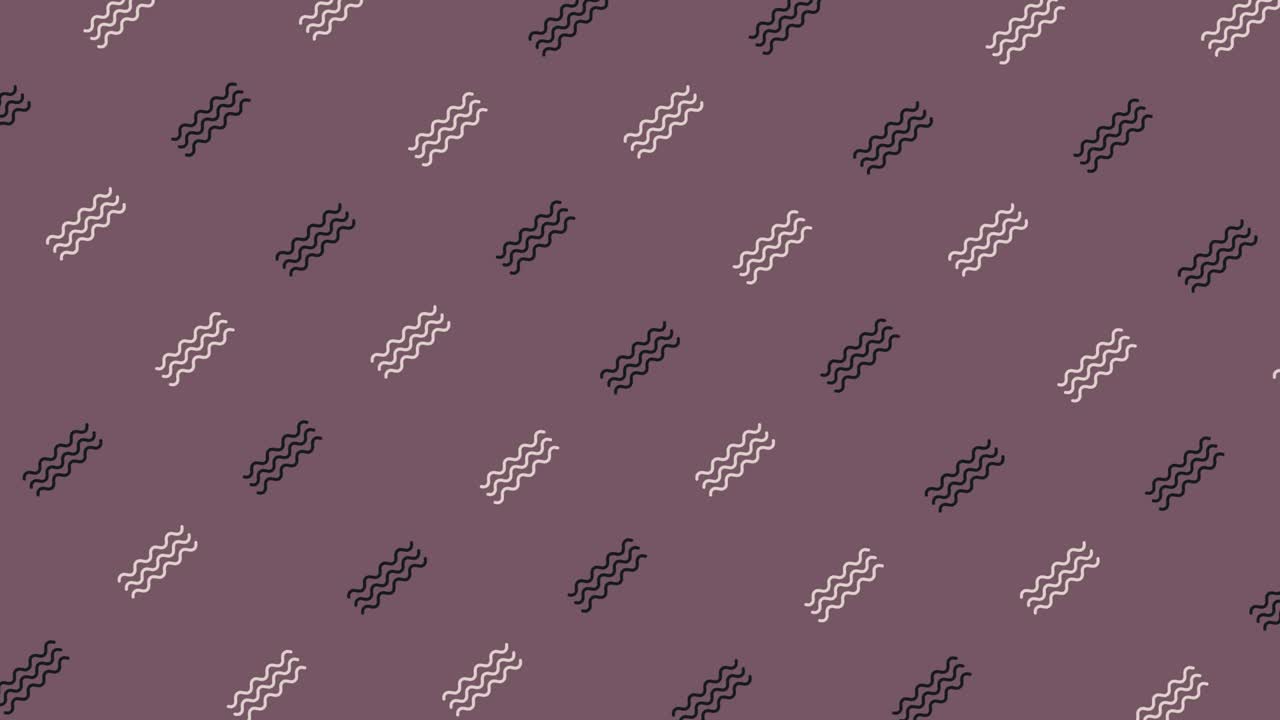 레트로, 멤피스 80s, 90s 스타일의 기하학적 모양의 패턴, 애니메이션 빈티지 추상적인 배경, 원활한 팝 아트 디자인, 4k 비디오 모션