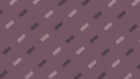 Pattern of geometric shapes in retro, memphis 80s 90s style. Animated vintage abstract background. Seamless pop art design. 4K video motion