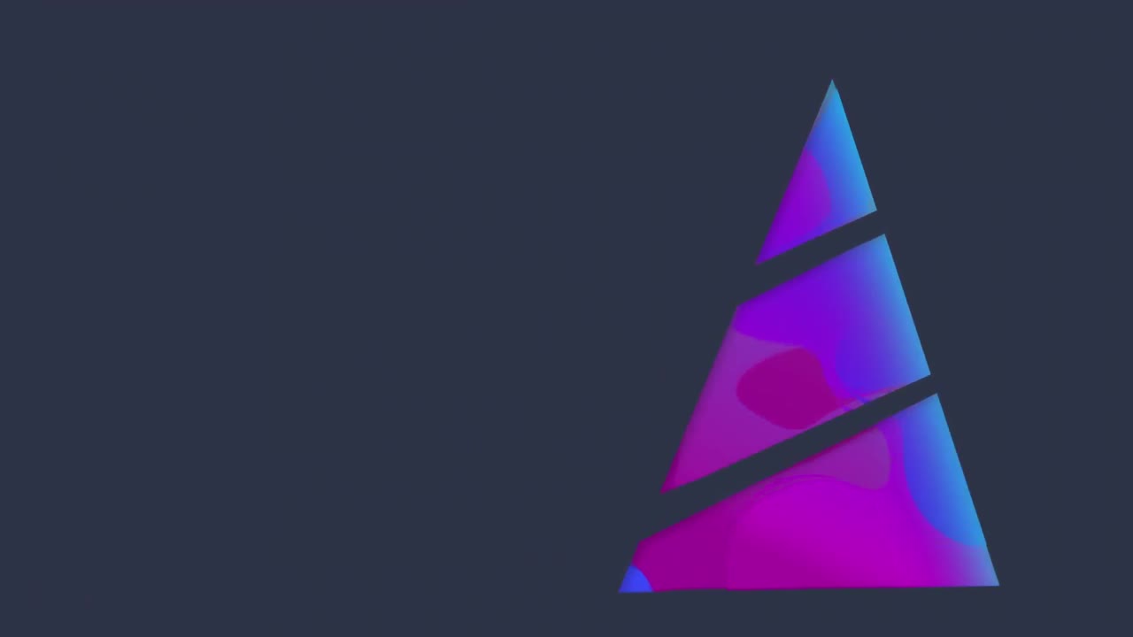 árbol de navidad digital contra un fondo azul