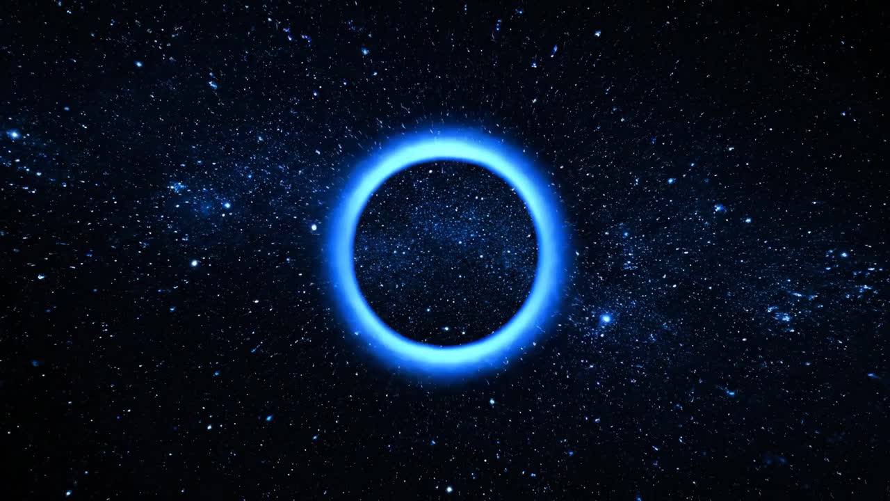 Visualization of a Black Hole in Space