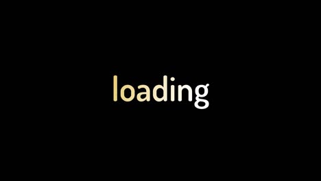 animación de bucle sin problemas de icono de carga en fondo blanco y negro.