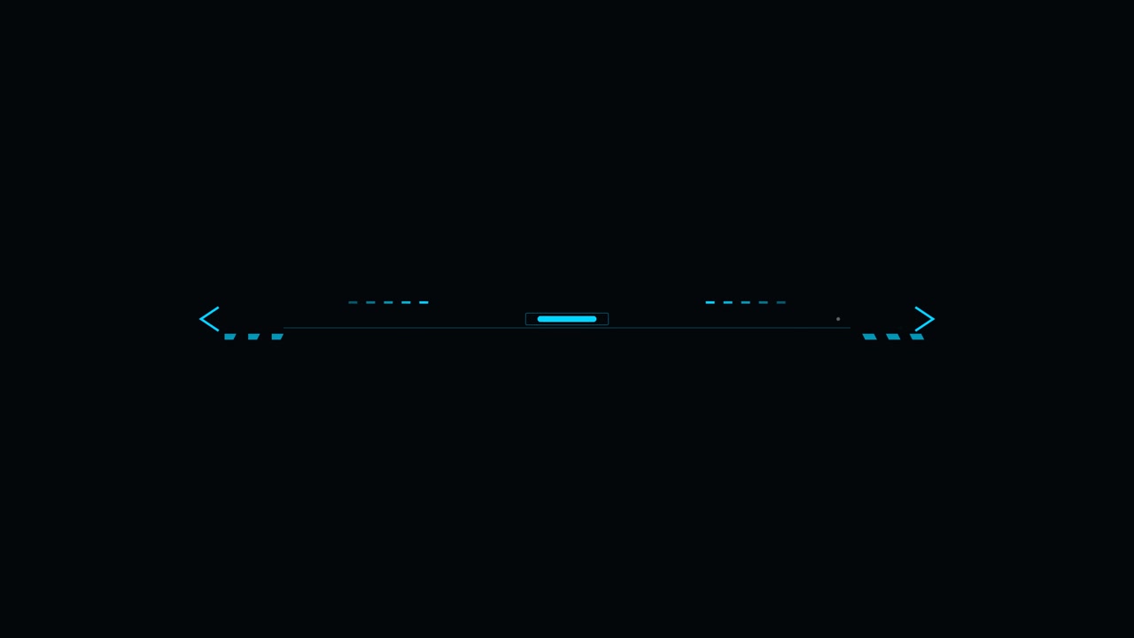 Futuristic Digital HUD Interface Element with Glowing Blue Accents