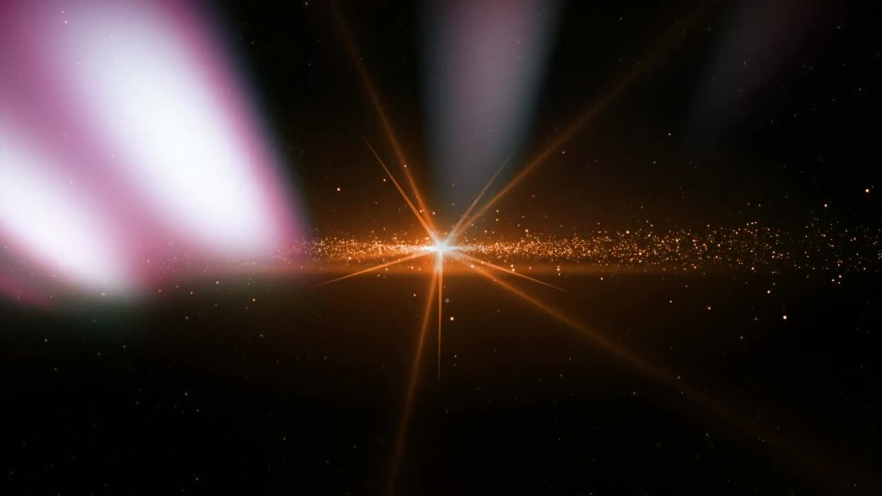 animación de formas en movimiento sobre puntos