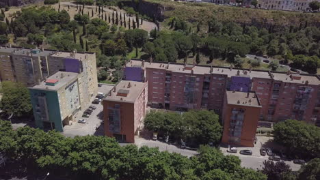 Low-income-housing-in-Casal-Ventoso,-a-poor-neighborhood-in-Lisbon,-Portugal