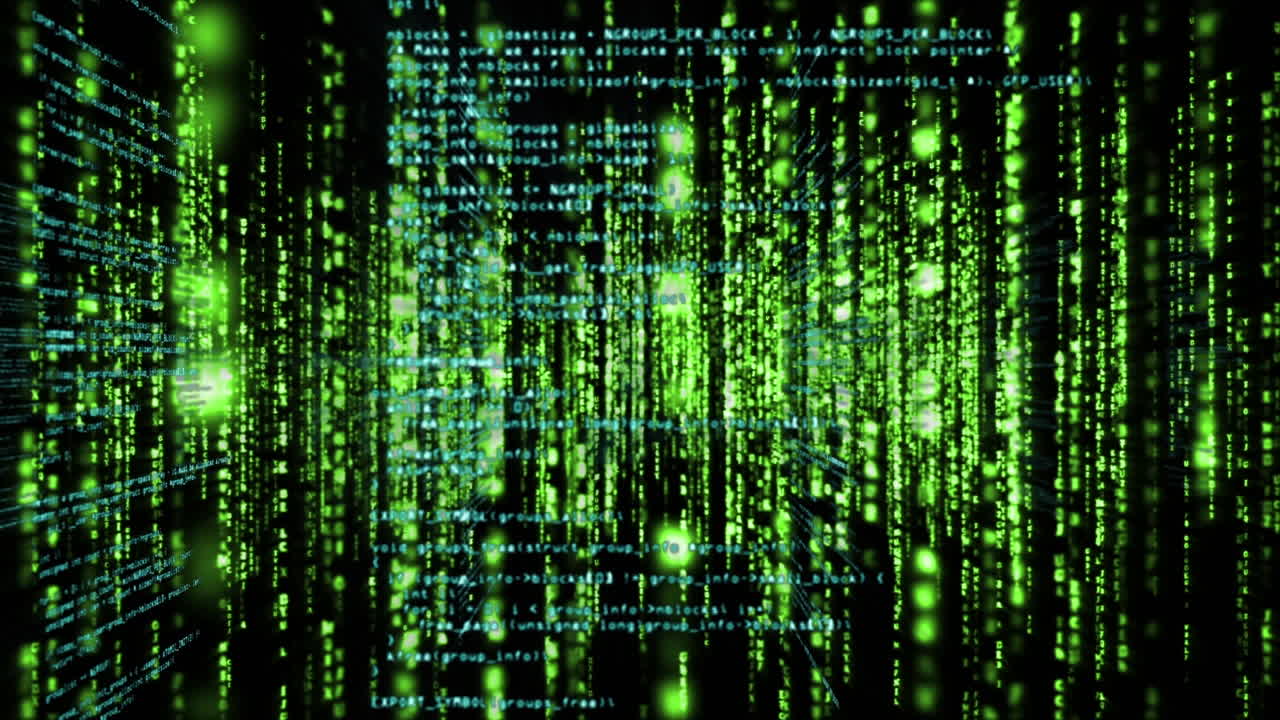 animación de luces naranjas brillantes en movimiento sobre un fondo negro