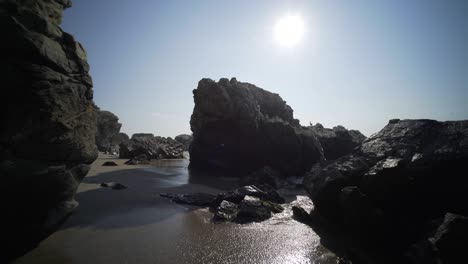 walking on the beach