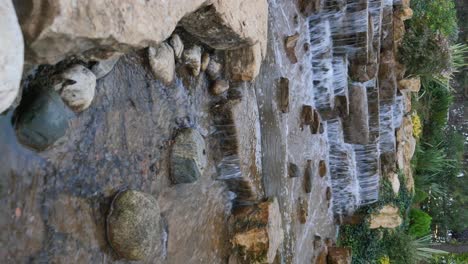 small waterfall in a garden