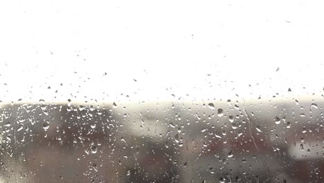 Wasser-Regen-Tropfen-Fenster-Glas