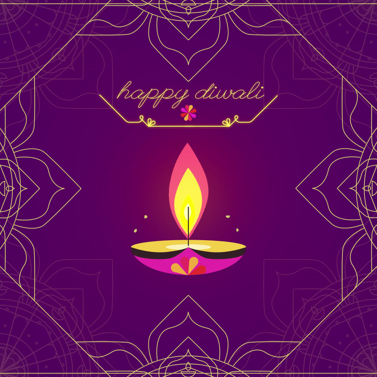 Disegno di biglietti di congratulazioni di Diwali