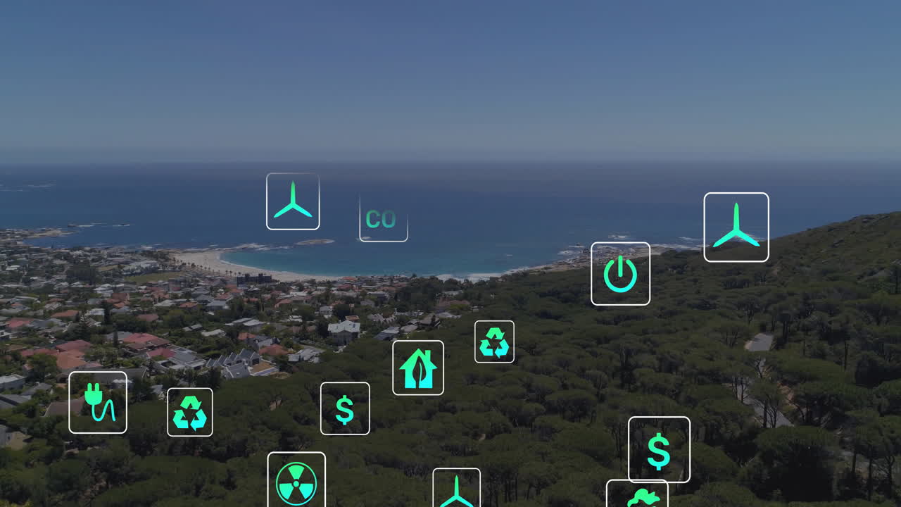 생태 아이콘의 애니메이션과 풍경에 대한 데이터 처리