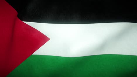 flag of palestine waving in the wind