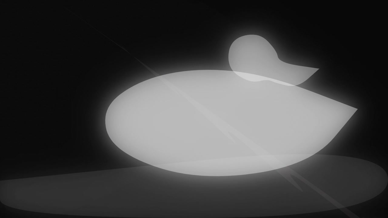 Abstract Motion Graphics with Floating Glowing Shapes
