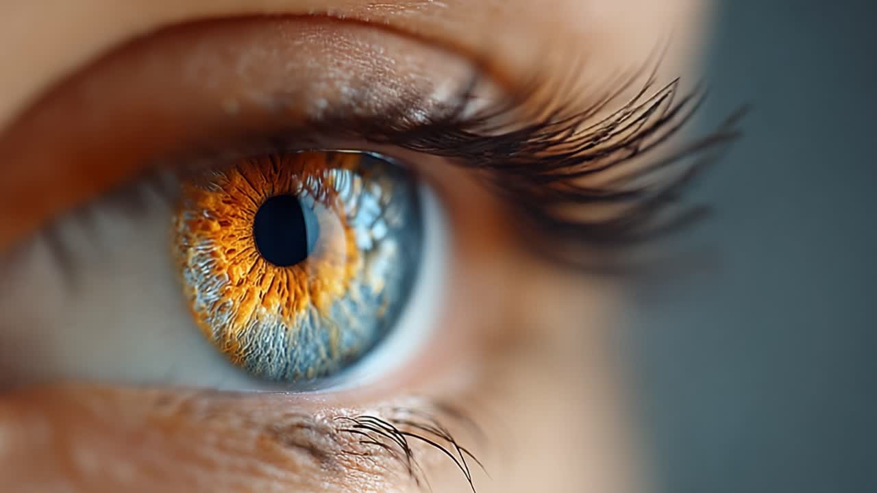 A Stunning Close-Up of an Eye Capturing the Vibrant Colors and Intricate Details of the Iris and Pupil, Showcasing Natural Beauty and Unique Patterns