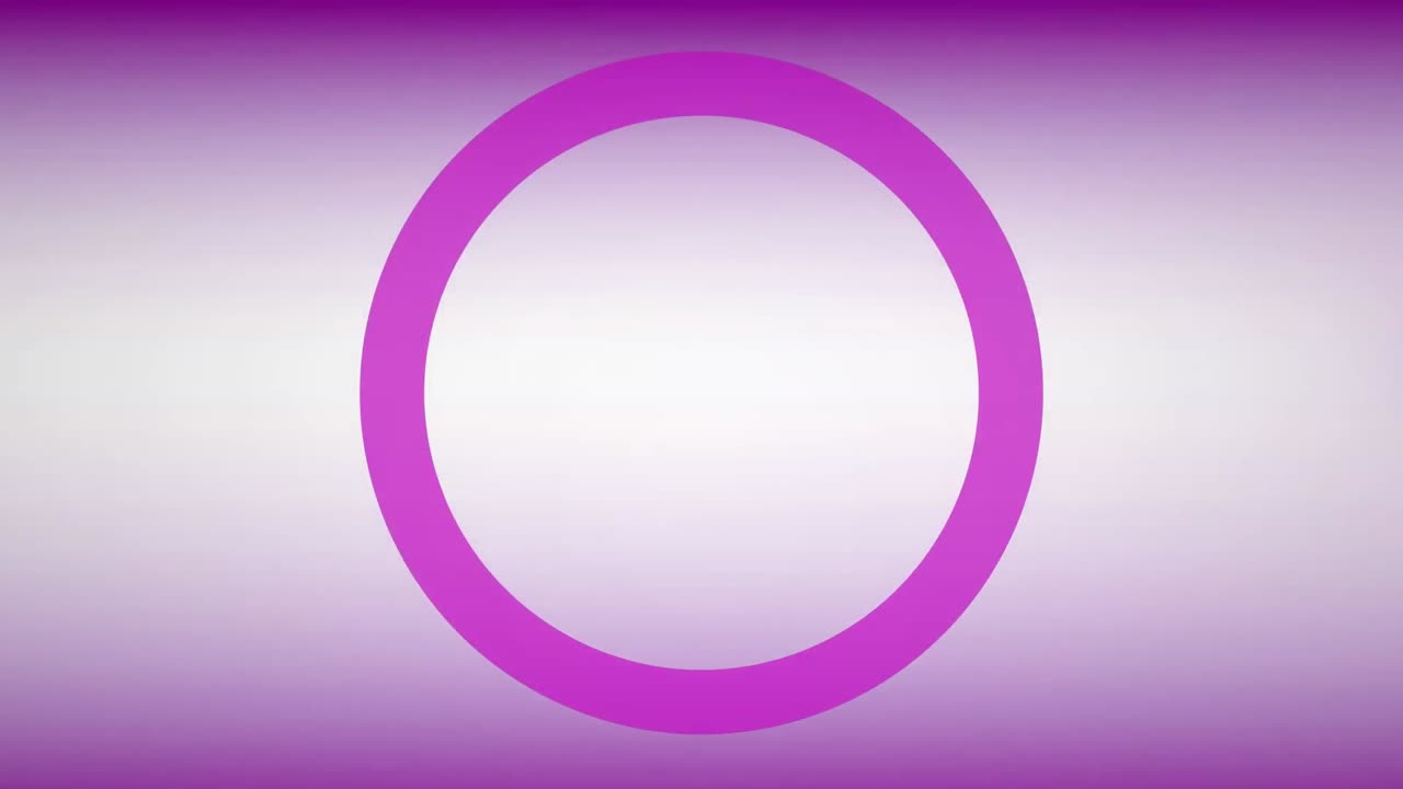 animación de patrones de cubos que se mueven sobre círculos contra un fondo de gradiente