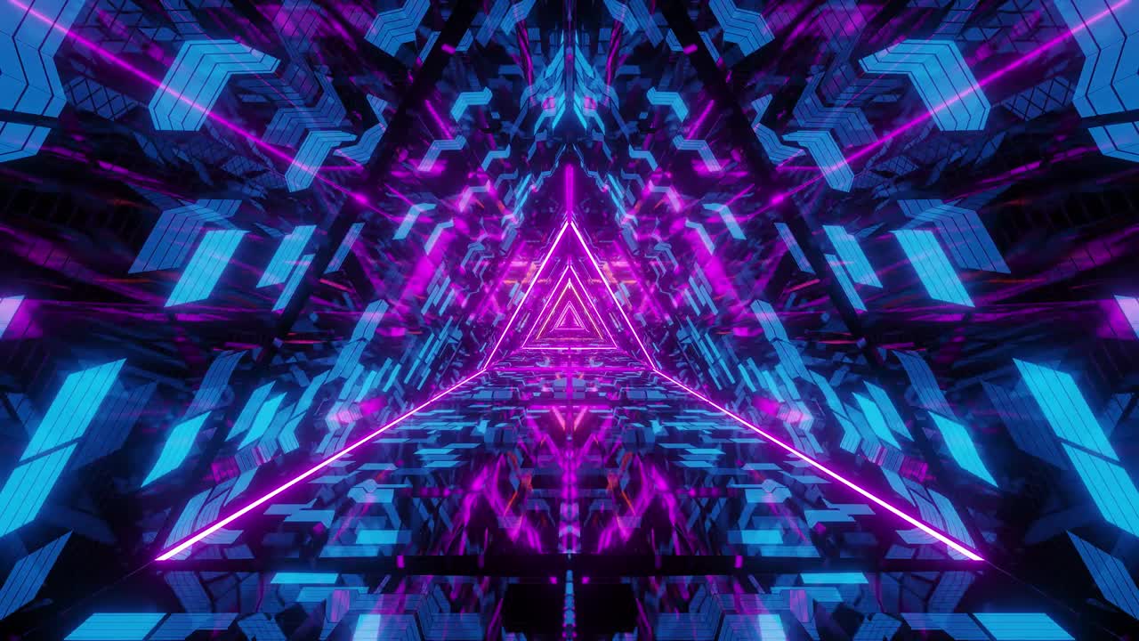 abstract triangle glass design artwork with brick texture and glowing wireframe 3d illustration motion backgrounds live wallpaper club visuals vj loops