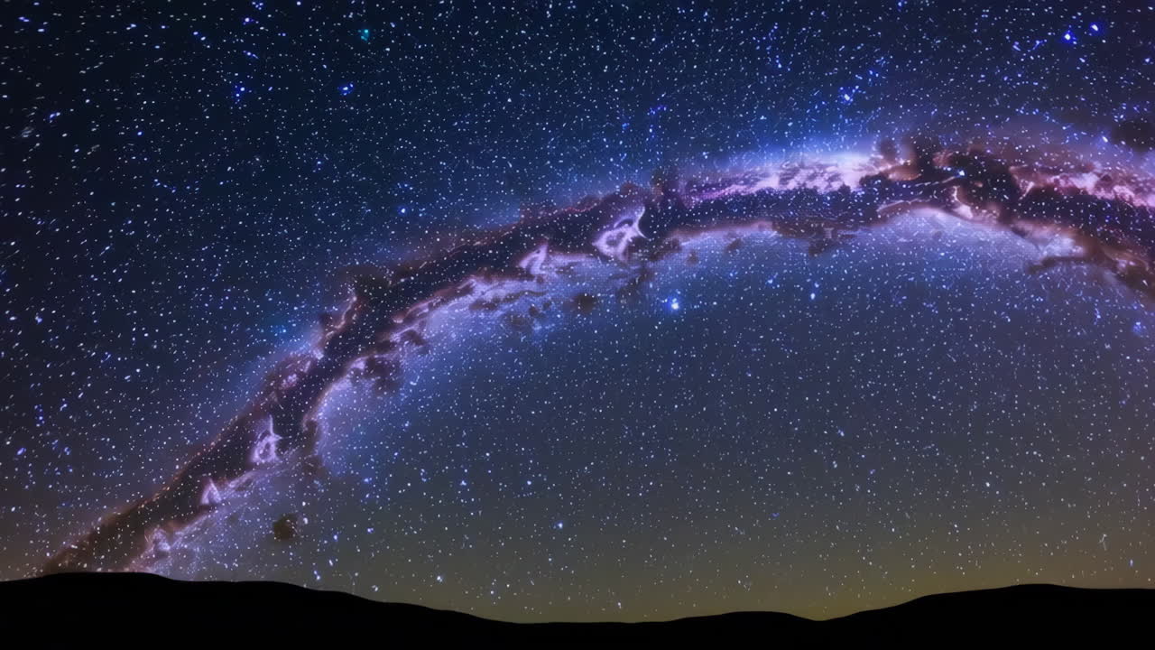 Milky Way Arch over a Night Landscape