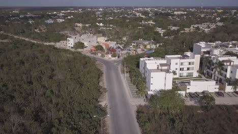 aerial view of small mexican city