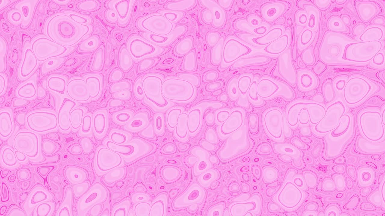 Pink and white abstract background with morphing round shapes. Geometric footage with abstract ripple effect. Motion design pattern, seamless loop animation.