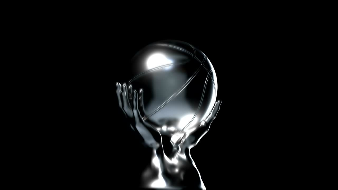 серебряная баскетбольная чашка с альфа-каналом