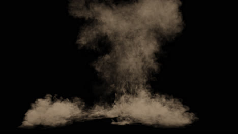 brown smoke explosion