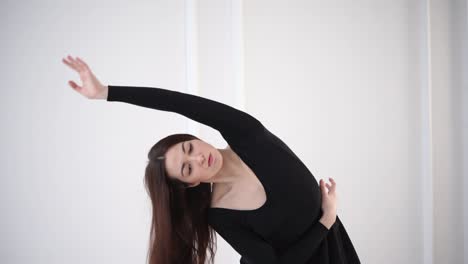 ballet dancer stretching