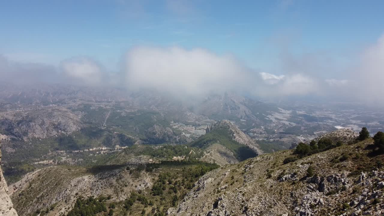 The Sierra Espuña national park nature landscape, Spanish mountains range