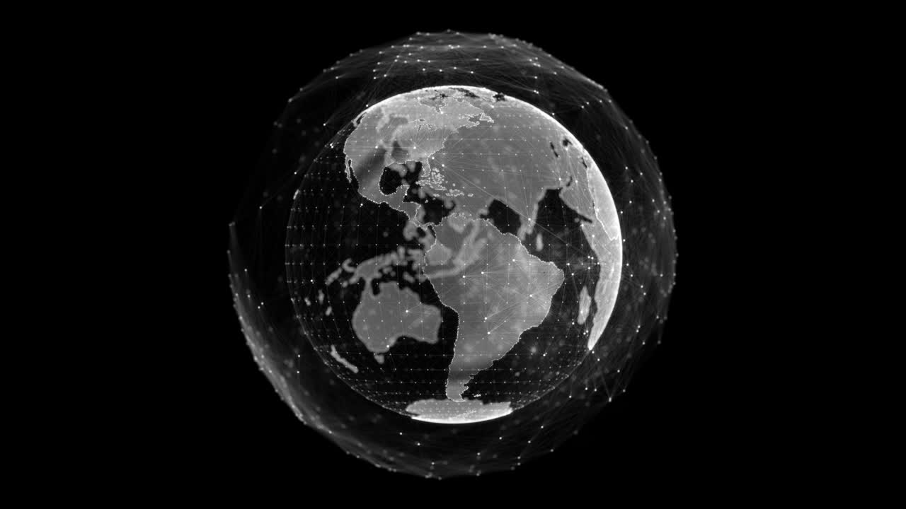 tecnología de comunicaciones concepto de red mundial global.