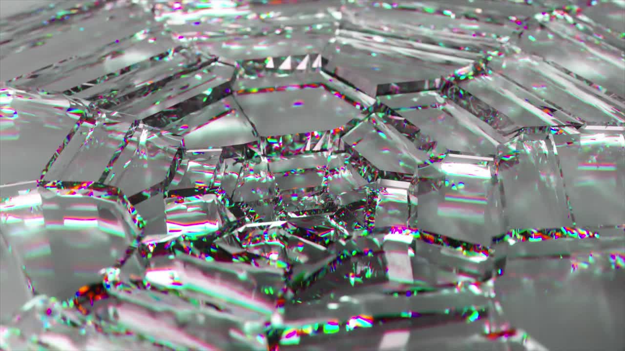 추상적인 깨진 유리 프랙탈