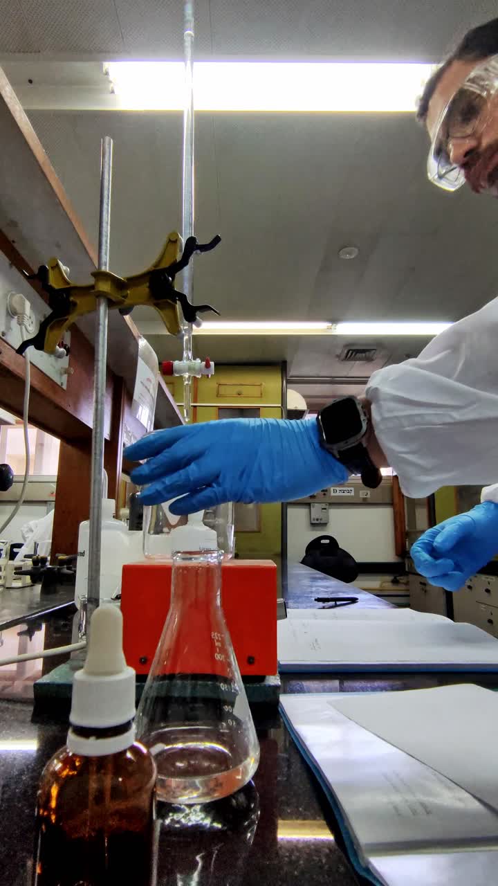 Heated Reaction in Erlenmeyer Flask