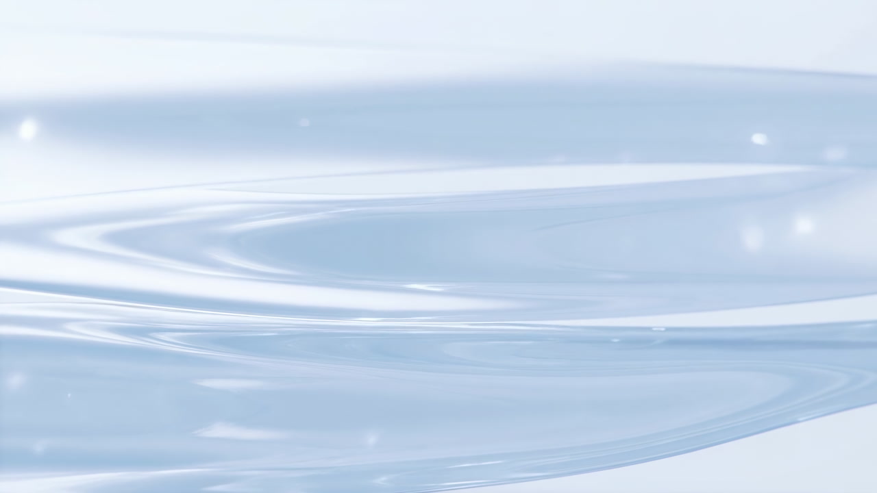 Calm Blue Water Surface With Ripples, Minimal Spa Aesthetic With Soft Light Reflections And Subtle Sparkles,