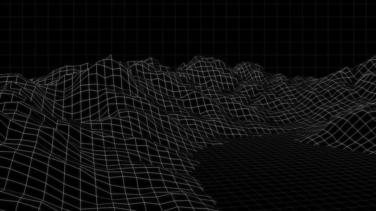 video generado digitalmente de la montaña