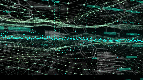 Animación-De-Gráficos-Y-Procesamiento-De-Datos-En-Espacio-Digital-Negro