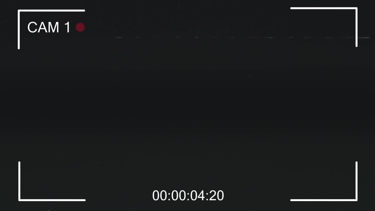 cctv 캠 1 주요 모니터 디스플레이 검은 화면에 스캔 라인