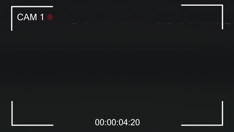 cctv cam 1 main monitor display with scanlines on black screen