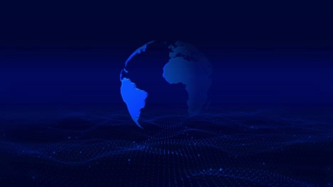 global connection network world map digital futuristic hi tech communication technology background
