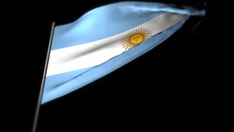 argentina flag , realistic 3d animation of waving flag . argentina flag waving in the wind. national flag of argentina. seamless loop animation. 4k high quality, 3d render