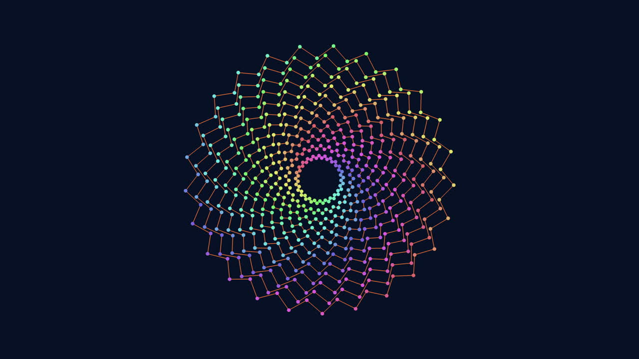 un vórtice abstracto una espiral intrigante de colores