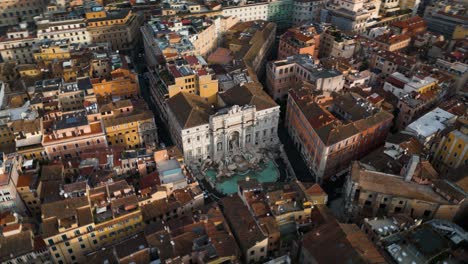 Filmischer-Hyperlapse-über-Dem-Trevi-Brunnen-Trevi-Brunnen