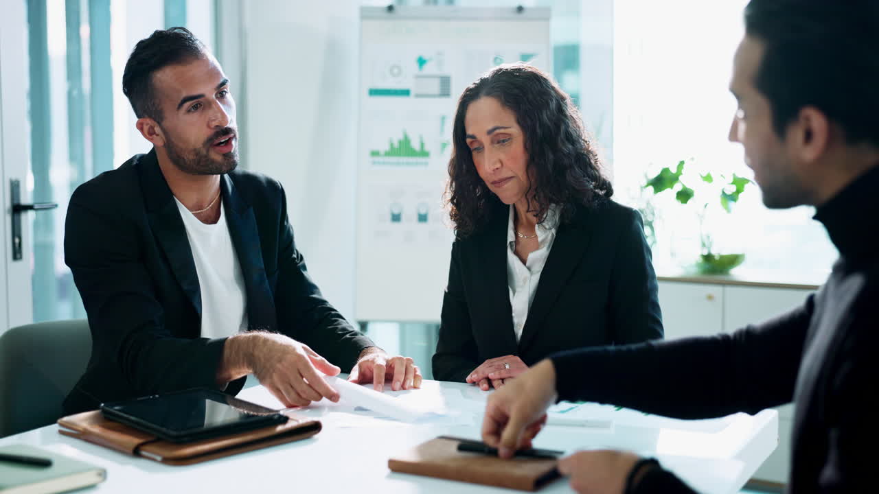 reunión de negocios en una oficina moderna