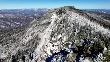 rime ice atop grandfather mountain nc