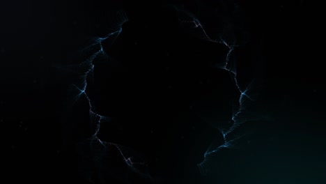humo azul que se mueve contra un fondo negro
