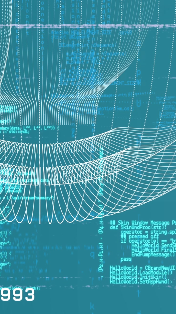 Animation of interference over shapes and data processing