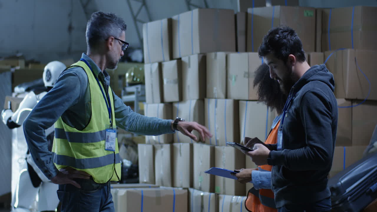 reunión del equipo de almacén