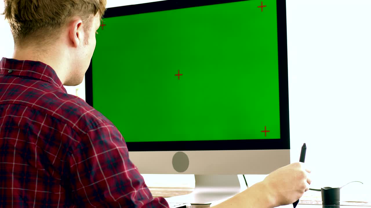 pantalla verde en el hogar