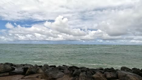 Kamehameha-Highway-Is-A-Beautiful,-Scenic,-Coastal-Drive-In-Honolulu,-Oahu,-Hawaii