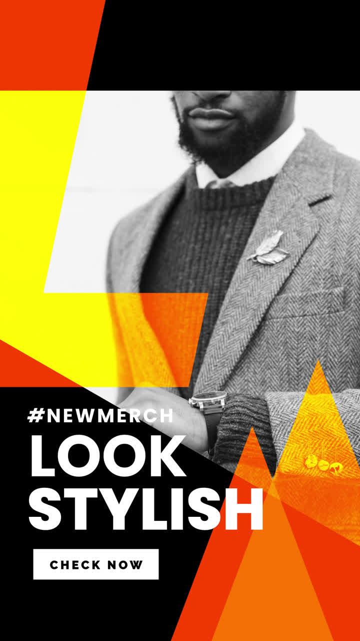 Stylish Man in Modern Fashion Ad