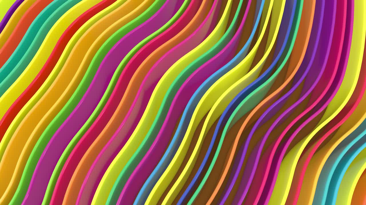 cerrado de varios colores aleatorios ondulados