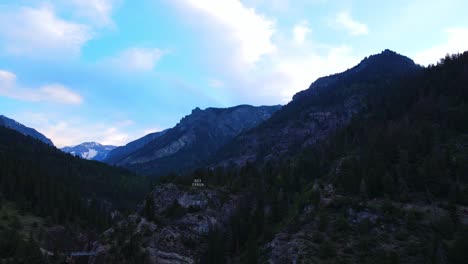 Drohnenaufnahmen-Der-Box-Canyon-Falls-In-Ouray,-Colorado